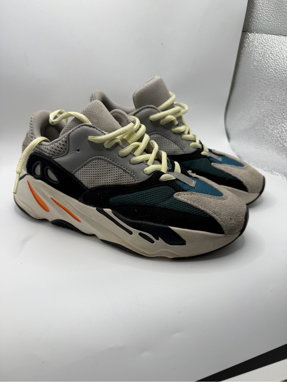 Yeezy Athletic Sneakers - Teal, Gray & Black size 6
